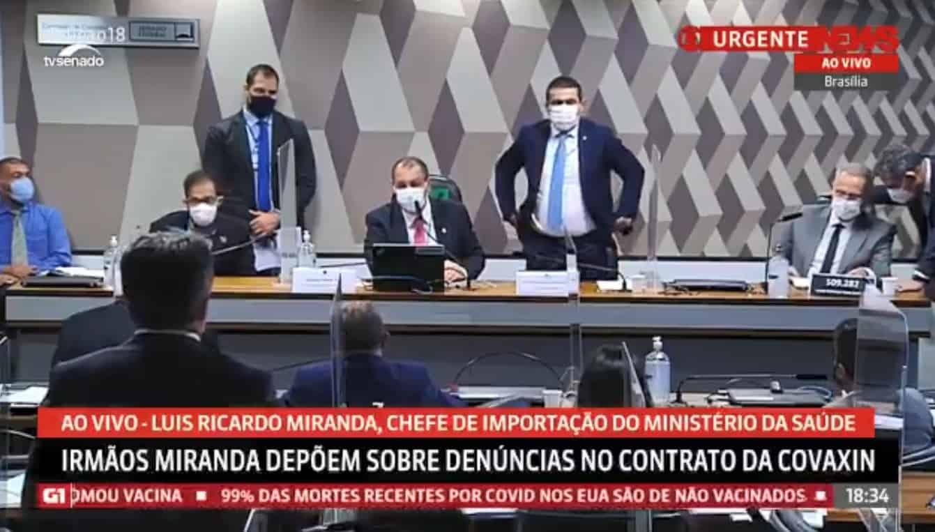 GloboNews explode na audiência com depoimento dos irmãos Miranda na CPI
