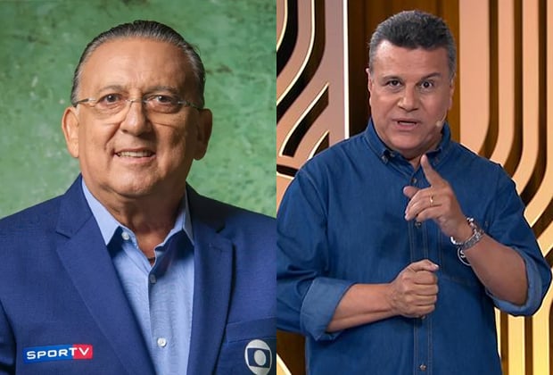 Galvão Bueno alfineta SBT na Globo e Téo José ironiza em rede social