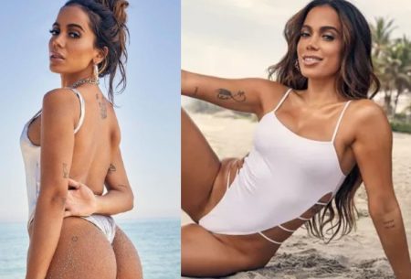 Anitta surge de maiô super cavado em edição de revista esportiva