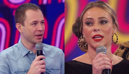 Tiago Leifert choca Paolla Oliveira com comentário após rumores de affair com cantor