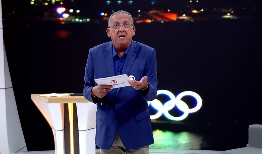 Galvão Bueno tem reação inesperada após palavrão ao vivo de medalhista olímpico