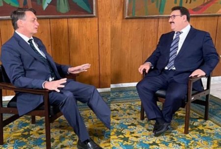 Apoiador declarado, Ratinho entrevista Bolsonaro em Brasília para o SBT
