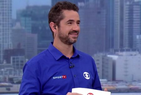 Felipe Andreoli surge como personagem do Naruto em transmissão da Globo