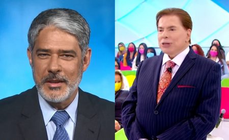 De volta à TV após 19 meses, Silvio Santos aparece na bancada do JN