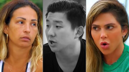 Ilha Record: Valesca e Nadja desconfiam da fidelidade de Pyong Lee no jogo