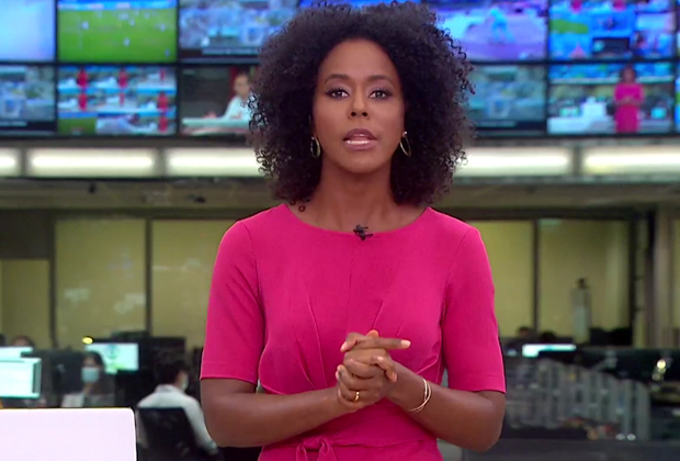 Maju Coutinho reage contra racismo ao vivo em telejornal da Globo