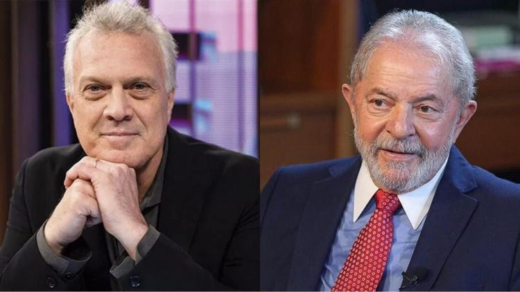 Pedro Bial e Lula