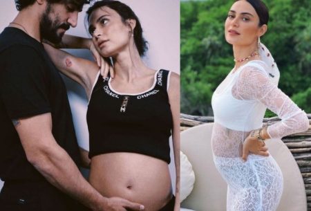 Thaila Ayala mostra reação de Renato Góes ao descobrir gravidez
