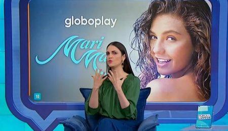 Ao vivo, elenco do Fofocalizando faz propaganda de Marimar no Globoplay