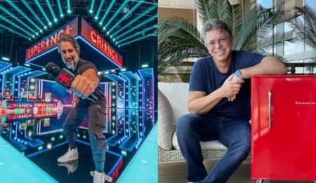Boninho mostra Marcos Mion na Record e faz promessa envolvendo Zeca Pagodinho