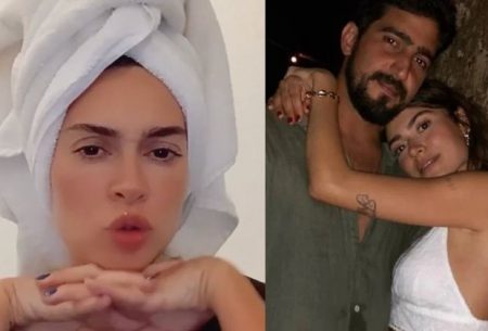 Thaila Ayala fica chocada e desabafa ao ser questionada sobre ausência do marido em viagem