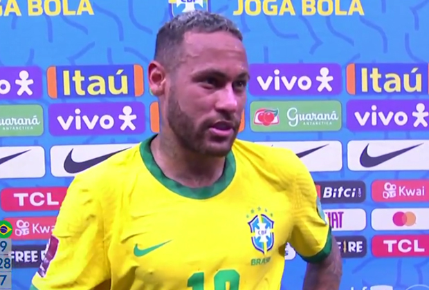 Neymar reage contra imprensa após partida e Galvão Bueno rebate ao vivo