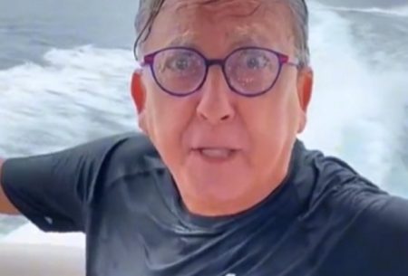 Galvão Bueno passa por situação no mar e vídeo viraliza; assista