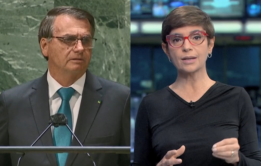 Renata Lo Prete “janta” Bolsonaro e expõe vexame do presidente na ONU