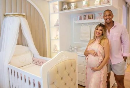 Na reta final da gravidez, Lore Improta revela detalhes do quarto da filha