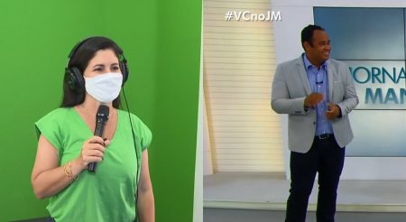 Repórter da Globo canta mal e apresentadores caem na risada ao vivo