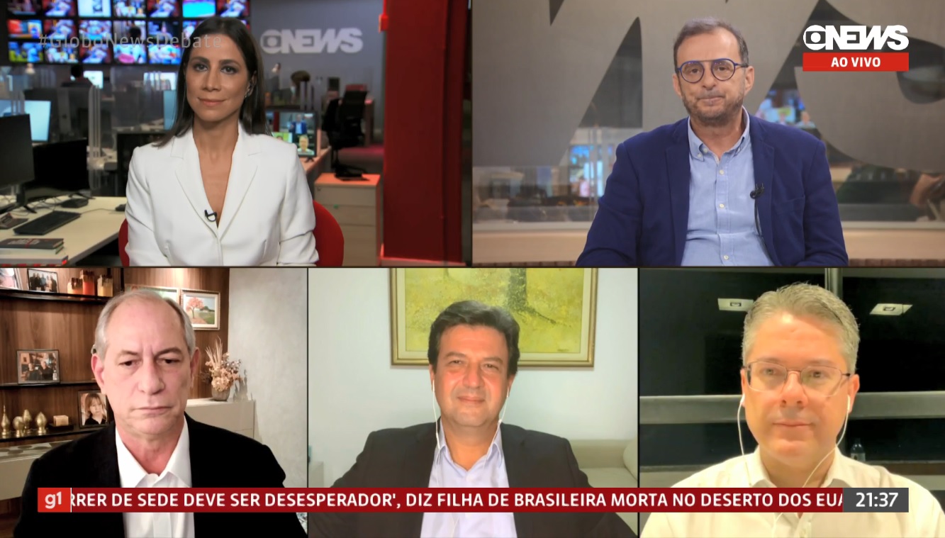 GloboNews Debate explode em audiência com críticas a Lula e Bolsonaro