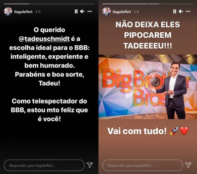 Tiago Leifert e Tadeu Schmidt 