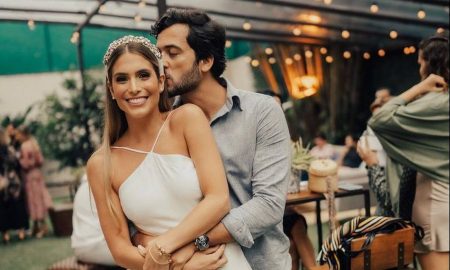 Após adiar casamento três vezes, Branca Feres sobe ao altar em cerimônia religiosa