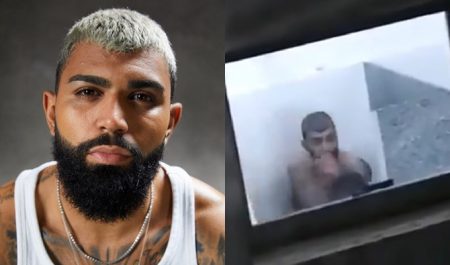 Torcedores flagram Gabigol tomando banho em vestiário imagens vazam na internet