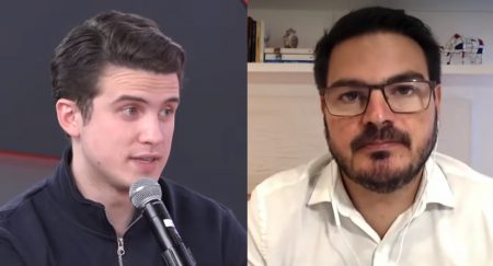 Alvo de ataque, André Marinho dá voadora em Rodrigo Constantino