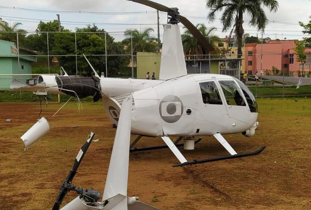 Helicóptero da Globo faz pouso forçado em Belo Horizonte