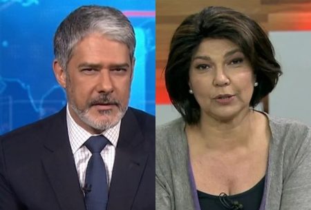 William Bonner faz homenagem e se despede de Cristiana Lôbo