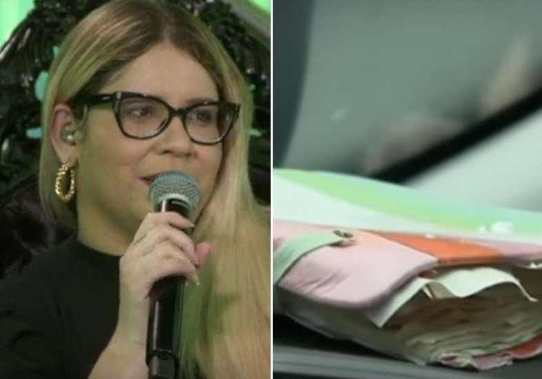 Caderno de Marília Mendonça é encontrado em avião e jornalista expõe textos