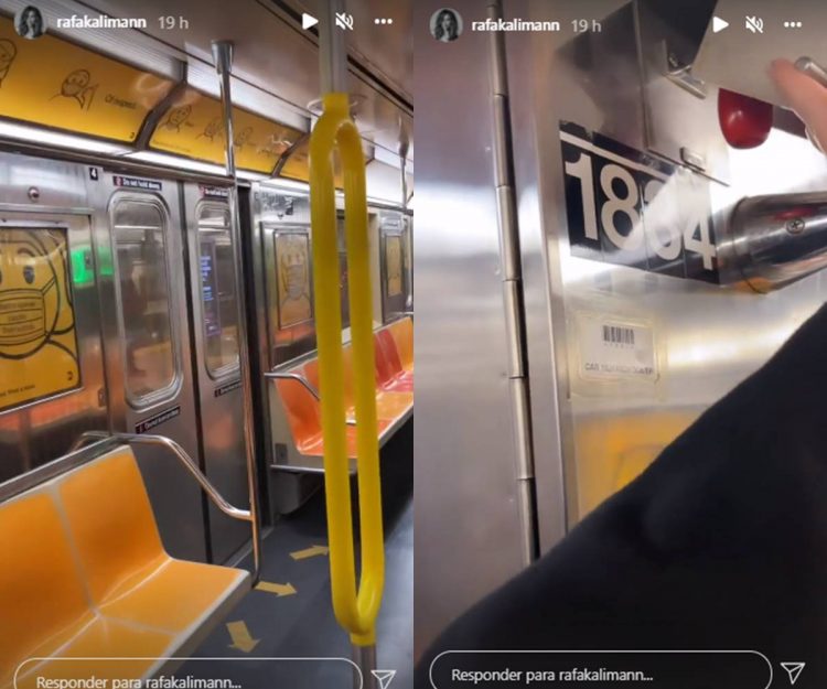 Rafa Kalimann passa por perrengue ao ficar presa em metrô de Nova York