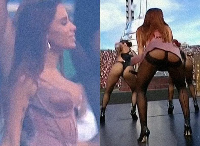 Anitta surpreende ao surgir de lingerie na grande final da Libertadores