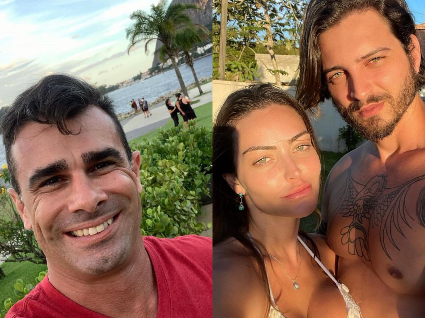 Jorge Souza surge com novo namorado de Laura Keller e surpreende com comentário