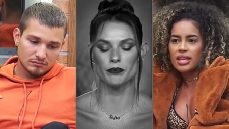 A Fazenda 2021: MC Gui e Sthe Matos ficam pensativos com a eliminação de Dayane