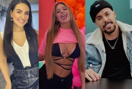 Viih Tube troca beijos com Kéfera e Lipe Ribeiro