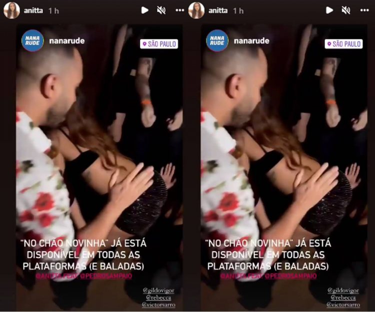 Anitta rebola até o chão ao curtir balada com Gil do Vigor, Rebecca e outros amigos