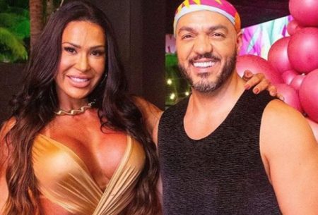 Belo e Gracyanne Barbosa protagonizam momento quente e levam a web à loucura