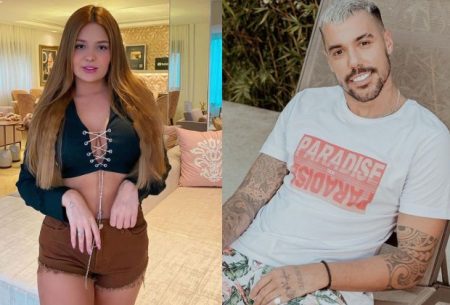Viih Tube surge na cama com Lipe Ribeiro e web vai à loucura