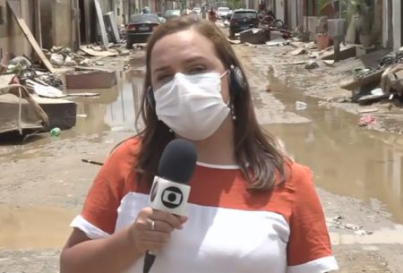 Repórter da Globo chora ao vivo e comove Fátima Bernardes ao falar de enchentes