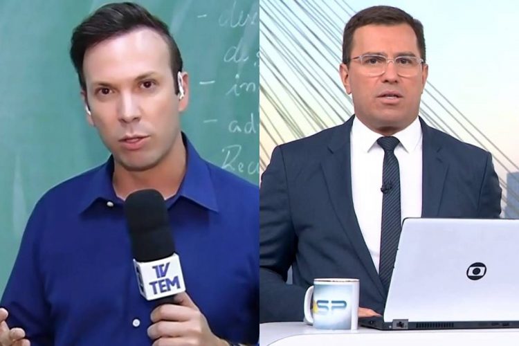 André Modesto e Rodrigo Bocardi trabalham na Globo