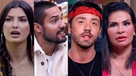 A Fazenda 2021: Marina, Bil, Rico e Solange fofocam sobre os peões que ficaram solteiros