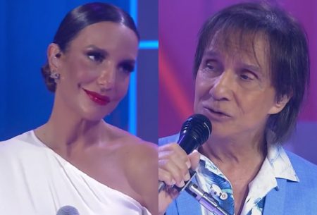 Roberto Carlos lamenta não poder dançar com Ivete Sangalo em especial da Globo