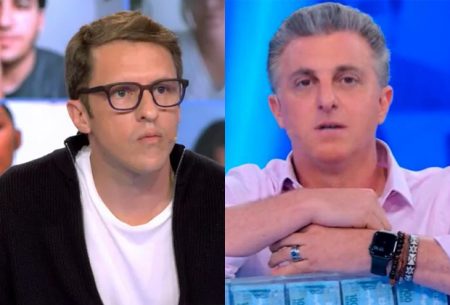 Luciano Huck faz a pergunta do milhão em quadro a ex-professor de Tatá Werneck