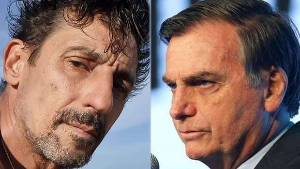 Tuca Andrada e Jair Bolsonaro