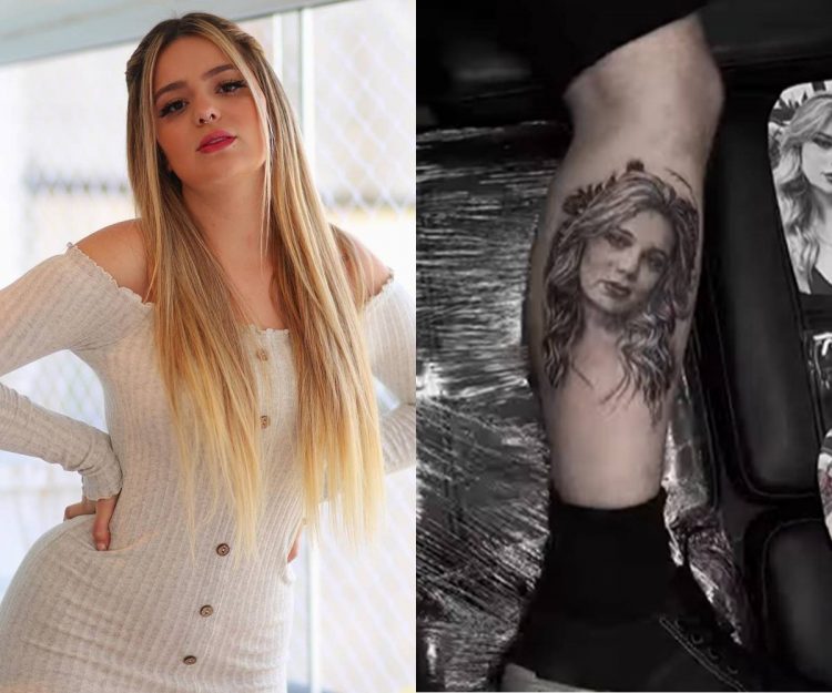 Fã de Viih Tube faz uma tatuagem do rosto da ex-BBB 