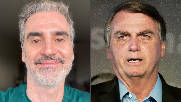 Marcelo Laham e Jair Bolsonaro