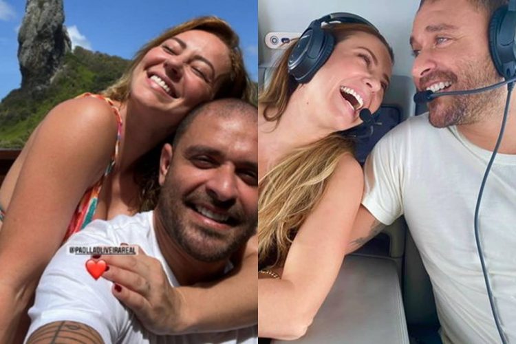 Paolla Oliveira e Diogo Nogueira curtem viagem romântica em Fernando de Noronha