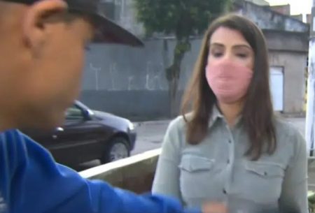 Em surto, homem agride repórter e ofende o SBT