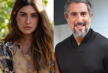 Fernanda Paes Leme resgata foto com Marcos Mion em Sandy e Junior