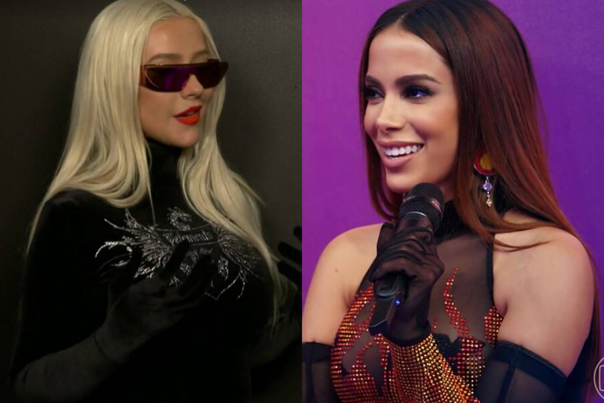 Anitta ganha recado surpreendente de Christina Aguilera em entrevista ao Fantástico