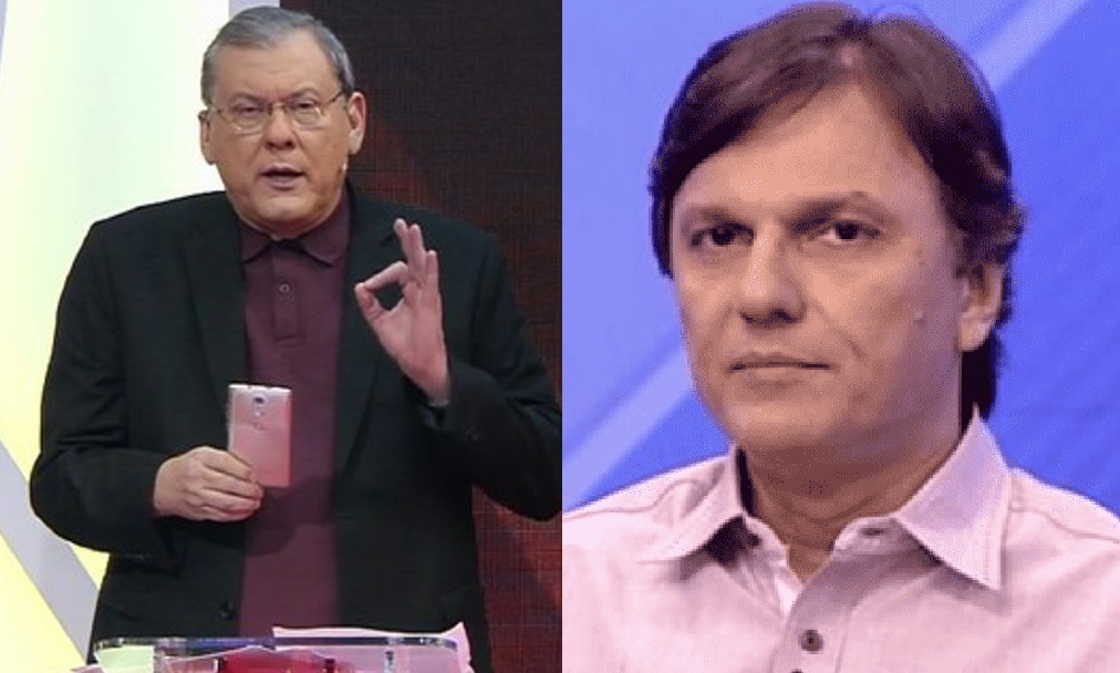 Discussão política faz Milton Neves dar voadora em Mauro Cezar