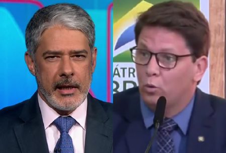 William Bonner surpreende na Globo e ironiza Mario Frias em gastos com viagem